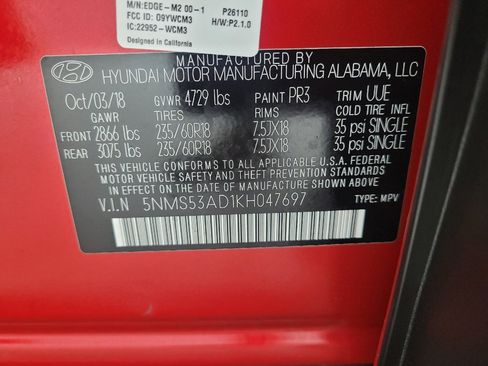 Used 2019 Hyundai Santa Fe Limited FWD image 33