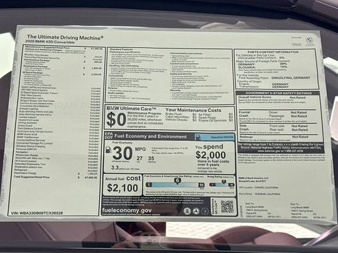 New 2026 BMW 430i Convertible w/ M Sport Package image 29