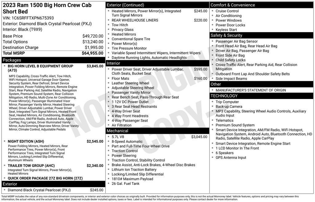 Used 2023 RAM 1500 Big Horn AWD/4WD image 10