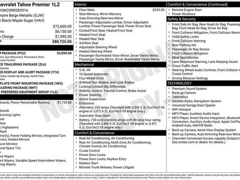 Used 2024 Chevrolet Tahoe Premier w/ Premium Package AWD/4WD image 2