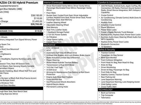 New 2026 MAZDA CX-50 AWD 2.5 Hybrid w/ Cargo Package image 4