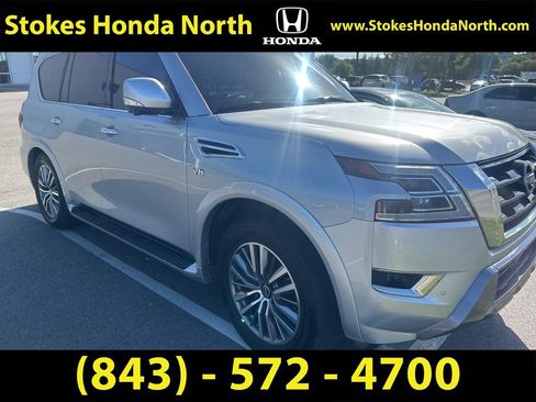 Used 2021 Nissan Armada SL w/ Captain's Chairs Package image 2