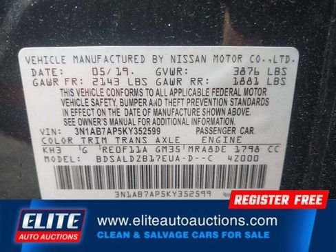 Used 2019 Nissan Sentra SV FWD image 17