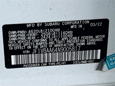 Used 2022 Subaru WRX image 28