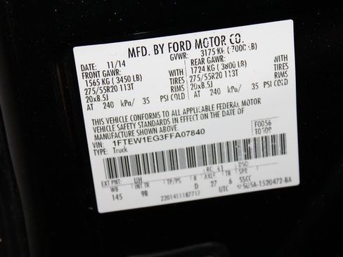 Used 2015 Ford F150 Platinum image 44