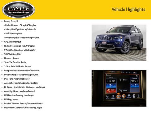 Used 2017 Jeep Grand Cherokee Limited w/ Luxury Group II AWD/4WD image 8