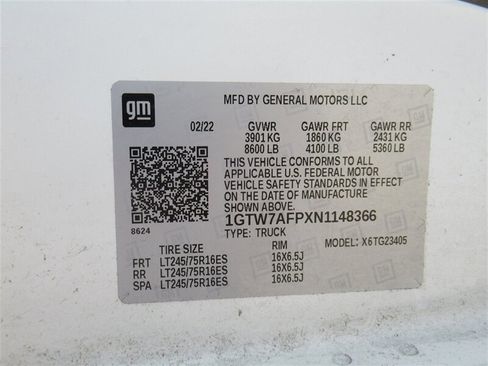 Used 2022 GMC Savana 2500 w/ Driver Convenience Package image 7