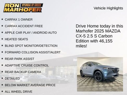 Used 2025 MAZDA CX-5 Carbon Edition AWD/4WD image 14