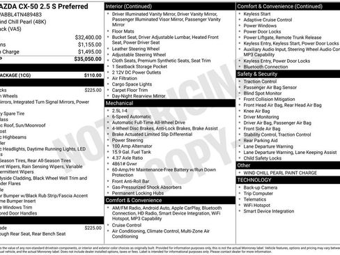 New 2026 MAZDA CX-50 AWD 2.5 S w/ Cargo Package image 6