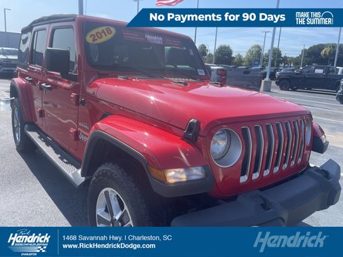 Used 2018 Jeep Wrangler Unlimited Sahara AWD/4WD image 1