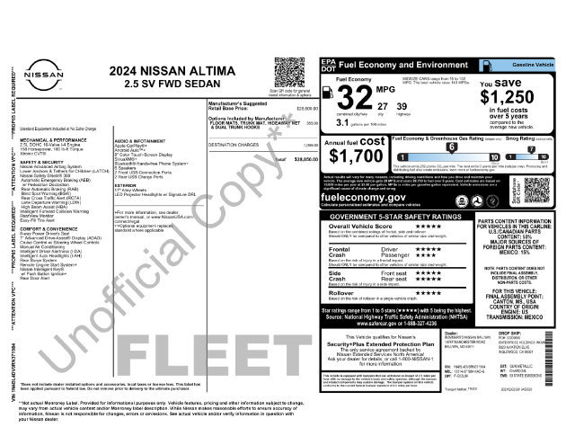 Used 2024 Nissan Altima 2.5 SV FWD image 8