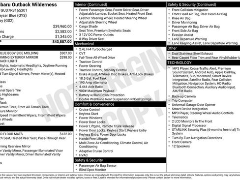 Used 2024 Subaru Outback Wilderness AWD/4WD image 3