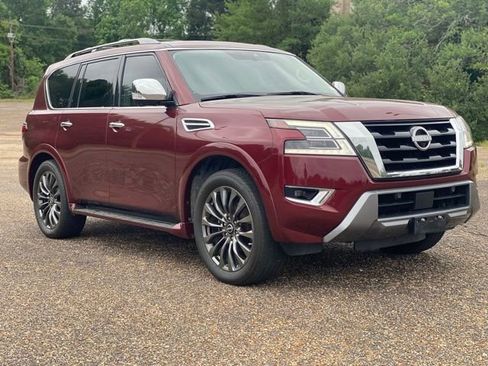 Used 2023 Nissan Armada Platinum w/ Captain's Chairs Package AWD/4WD image 1