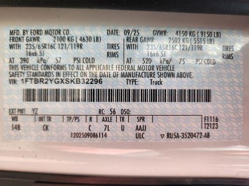 New 2025 Ford Transit 250 Low Roof AWD image 23