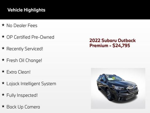 Used 2022 Subaru Outback Premium AWD/4WD image 3