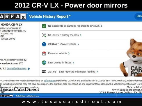 Used 2012 Honda CR-V LX image 9