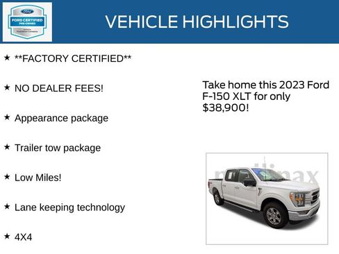 Used 2023 Ford F150 XLT w/ Equipment Group 302A High image 13