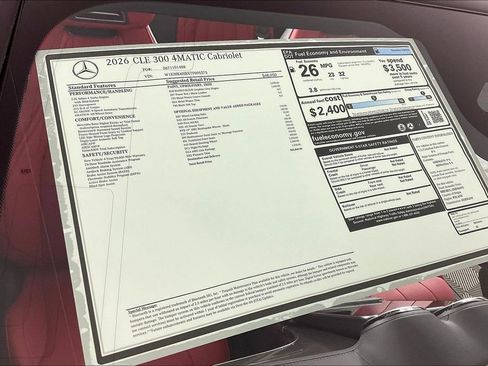 New 2026 Mercedes-Benz CLE 300 4MATIC Cabriolet image 12