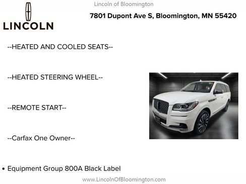 Used 2023 Lincoln Navigator Black Label AWD/4WD image 6