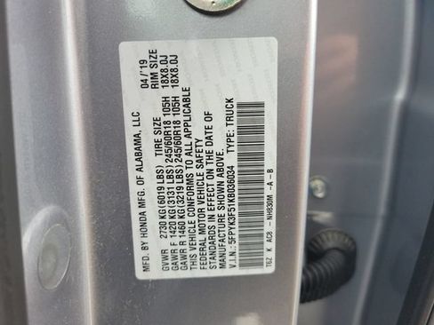 Used 2019 Honda Ridgeline RTL image 42