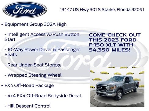 Certified 2023 Ford F150 XLT w/ Equipment Group 302A High AWD/4WD image 27
