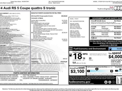 Used 2014 Audi RS 5 Coupe image 5