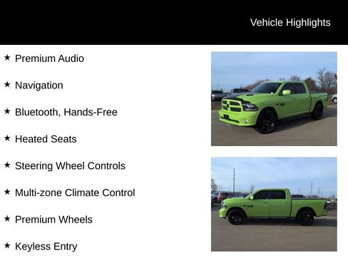 Used 2017 RAM 1500 Sport w/ Sublime Green Sport Package image 15
