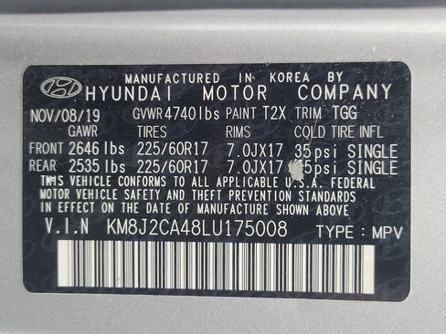 Used 2020 Hyundai Tucson SE AWD/4WD image 33