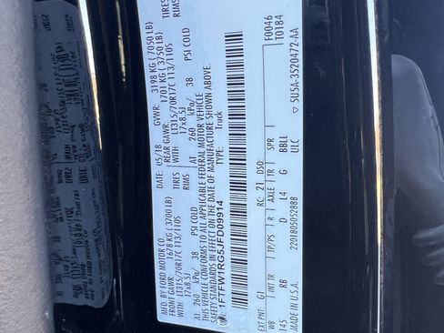 Used 2018 Ford F150 Raptor w/ Equipment Group 802A Luxury image 34