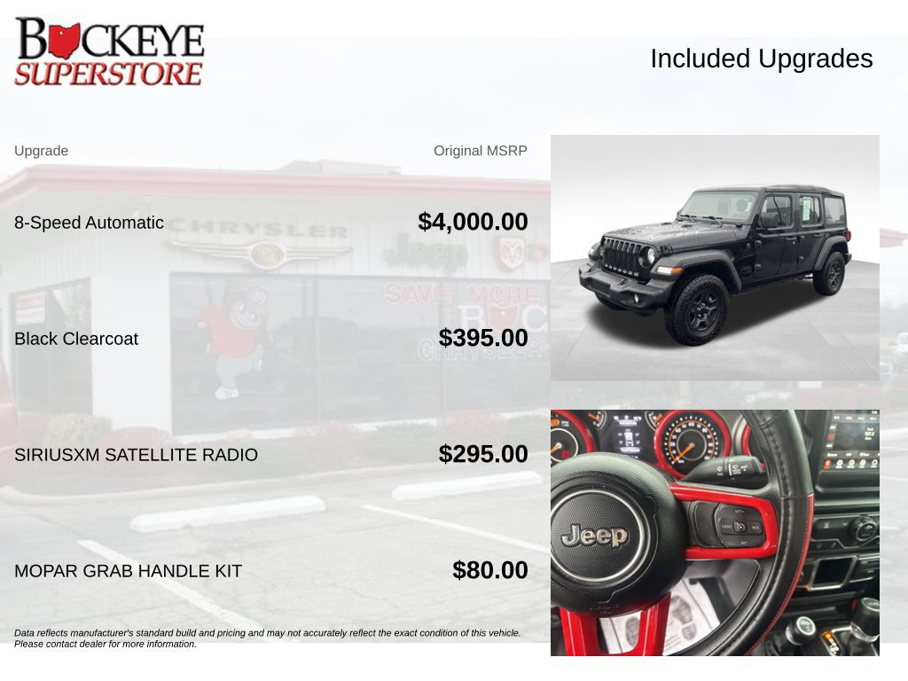 Used 2022 Jeep Wrangler Unlimited Sport AWD/4WD image 9