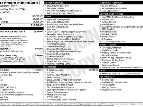 Used 2020 Jeep Wrangler Unlimited Sport S image 2