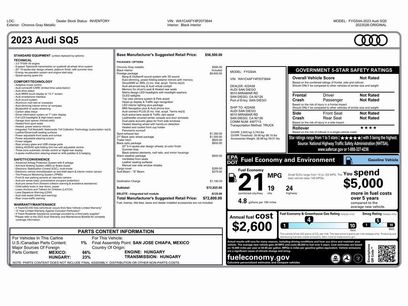Used 2023 Audi SQ5 Prestige w/ Prestige Package
