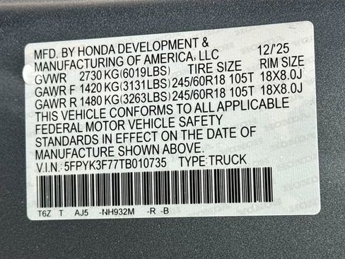 New 2026 Honda Ridgeline TrailSport image 33