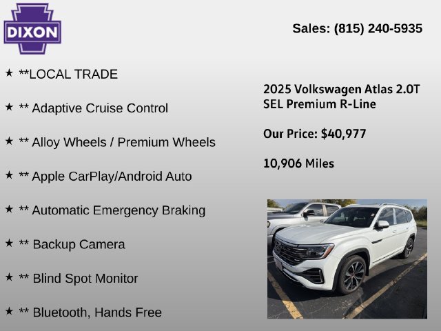 Used 2025 Volkswagen Atlas SEL Premium R-Line AWD/4WD image 4