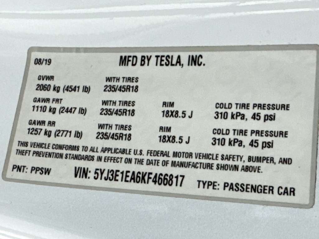 Used 2019 Tesla Model 3 Standard Range RWD image 33