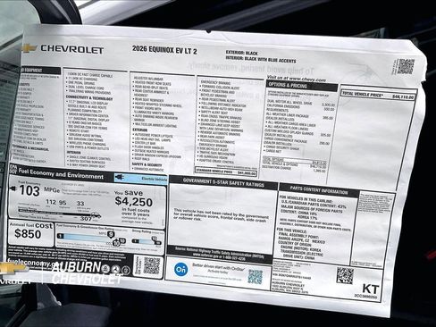 New 2026 Chevrolet Equinox EV LT AWD/4WD image 14
