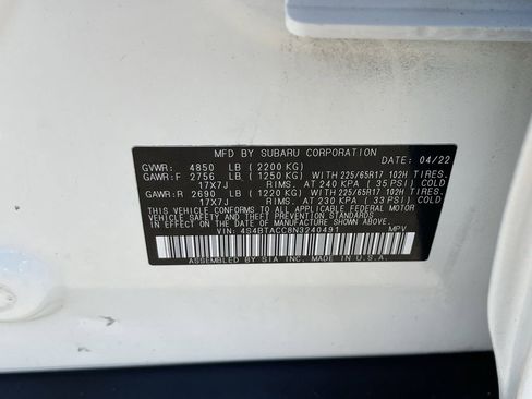 Used 2022 Subaru Outback Premium AWD/4WD image 32