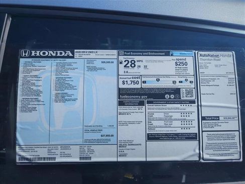 New 2026 Honda HR-V LX image 21