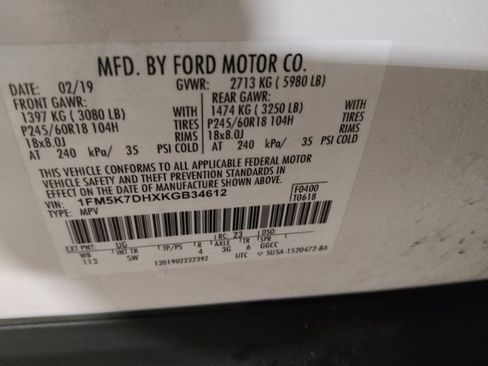 Used 2019 Ford Explorer XLT w/ Equipment Group 202A FWD image 33
