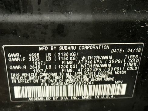 Used 2018 Subaru Outback 2.5i Limited image 32