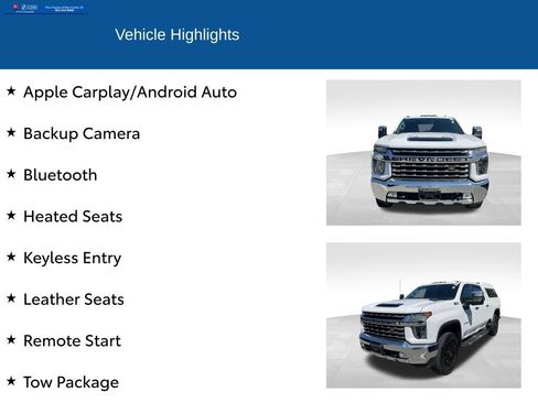 Used 2022 Chevrolet Silverado 2500 LTZ w/ Snow Plow Prep/Camper Package AWD/4WD image 2