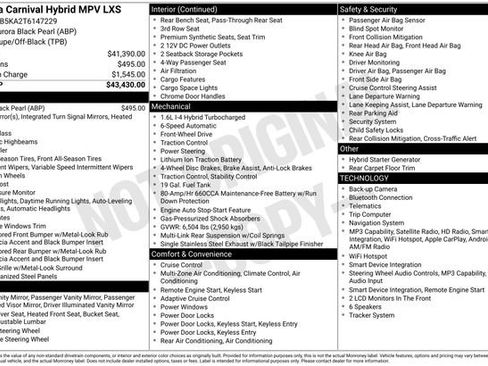 Used 2026 Kia Carnival LXS FWD image 2