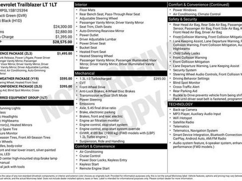 Certified 2025 Chevrolet TrailBlazer LT w/ Convenience Package FWD image 31