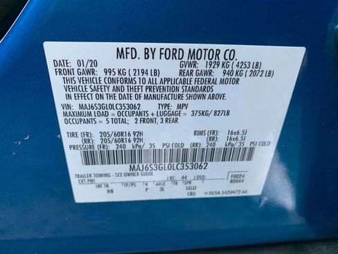 Used 2020 Ford EcoSport SE AWD/4WD image 28