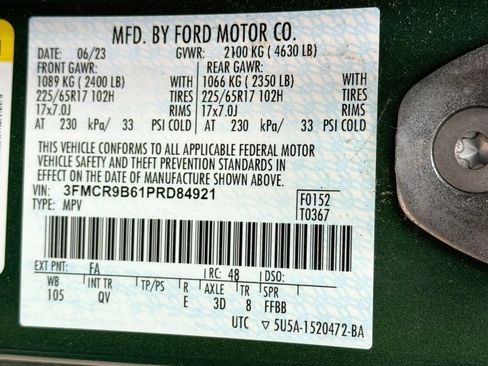 Used 2023 Ford Bronco Sport Big Bend w/ Convenience Package AWD/4WD image 33