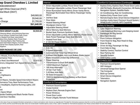 Used 2024 Jeep Grand Cherokee L Limited w/ Luxury Tech Group II image 9