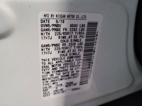 Used 2020 Nissan Rogue SV FWD image 33