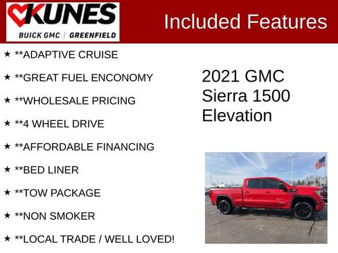 Used 2021 GMC Sierra 1500 Elevation image 3