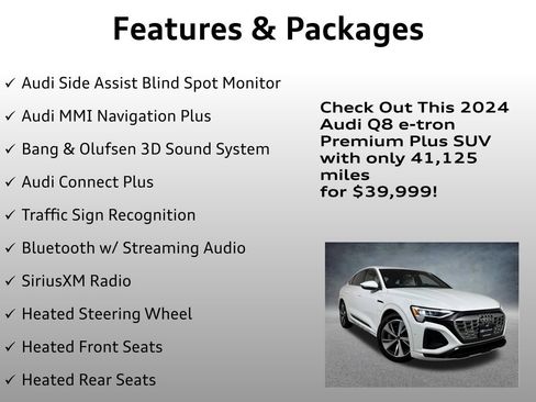 Used 2024 Audi Q8 e-tron Premium Plus w/ Premium Plus Package AWD/4WD image 8