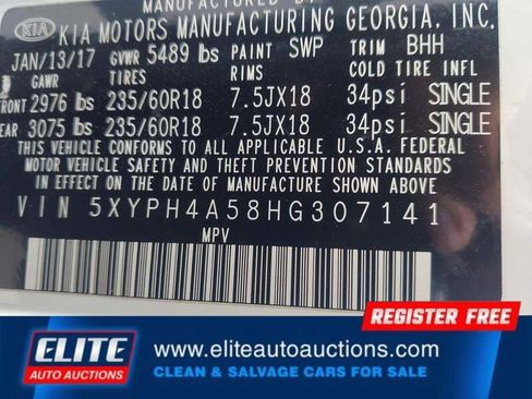 Used 2017 Kia Sorento EX w/ EX Advanced Touring Package FWD image 17